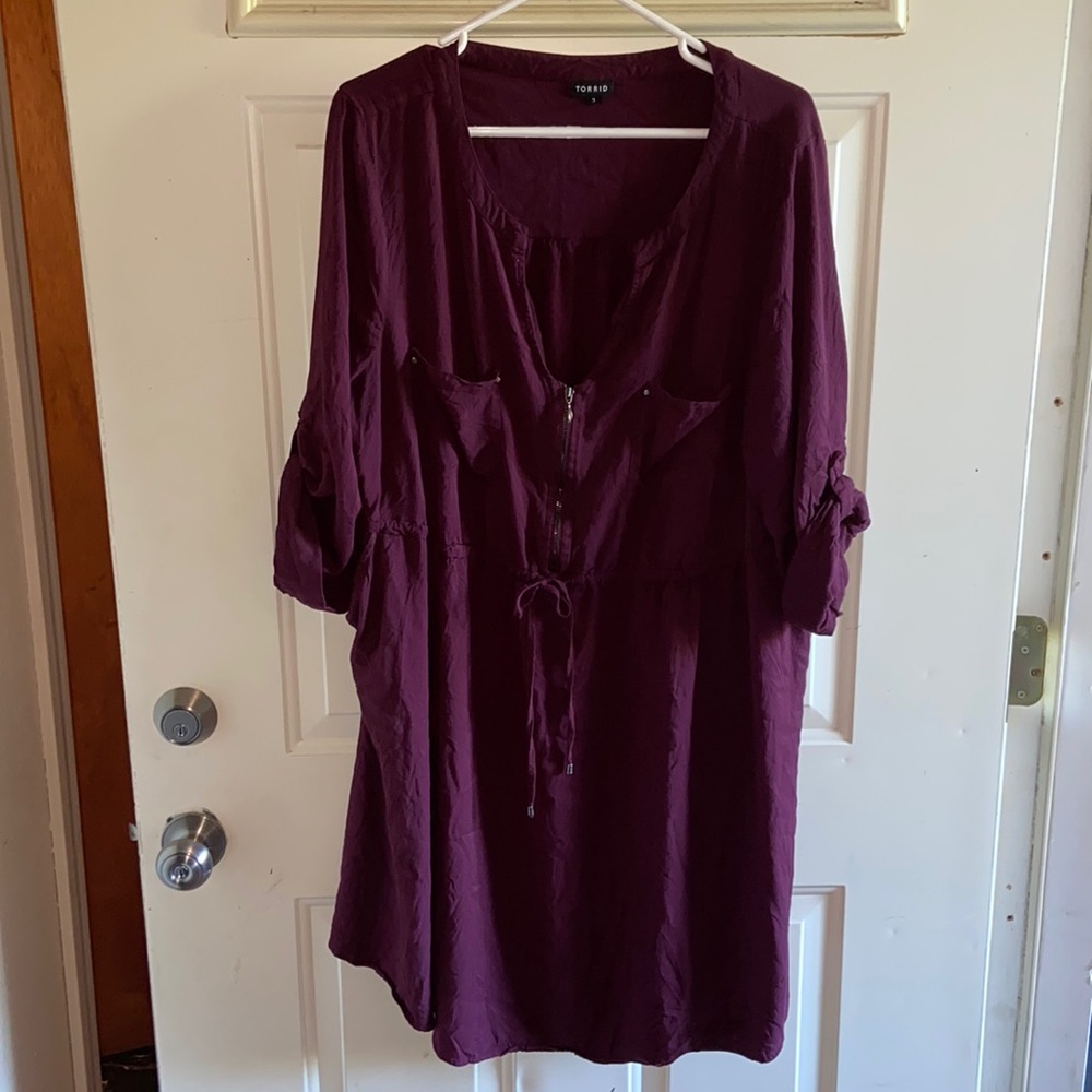 Torrid 3x plum colored dress